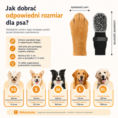 4sztuki Ochronne skarpetki antypoślizgowe dla psów